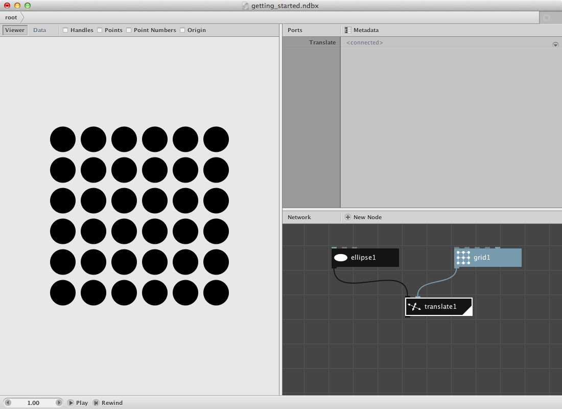 An alternative way of putting ellipses on a grid